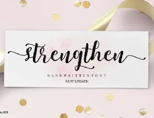 Strengthen Script font