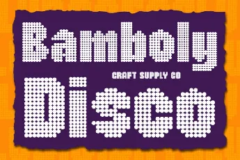 Bamboly Disco font