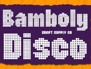 Bamboly Disco font