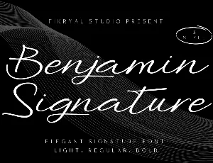 Benjamin Signature font