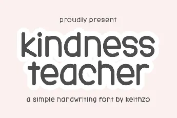 Kindness Teacher font