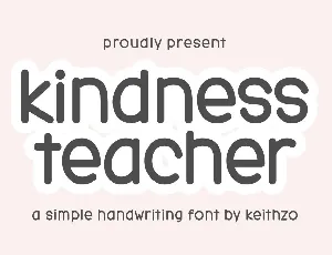 Kindness Teacher font