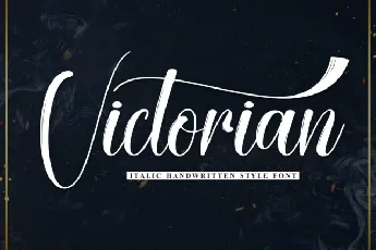 Victorian Script font