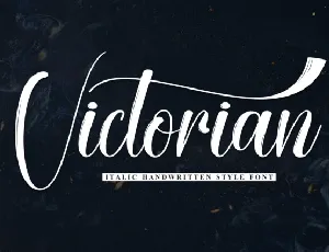 Victorian Script font