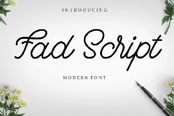 Fad Script Free font