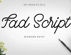 Fad Script Free font