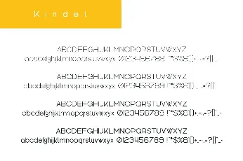 Kindel font