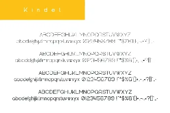 Kindel font