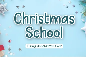 Christmas School font