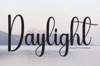 Daylight Script font