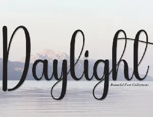 Daylight Script font