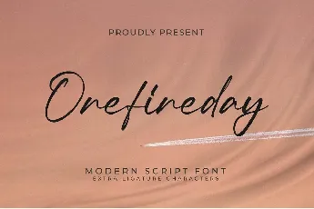 Onefineday font