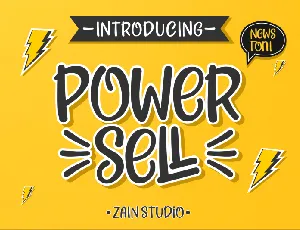 Power Sell – Fun font