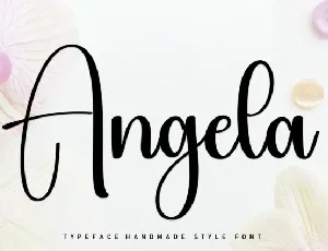 Angela Script font