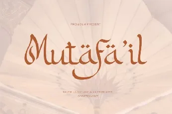 Mutafaâ€™il Typeface font