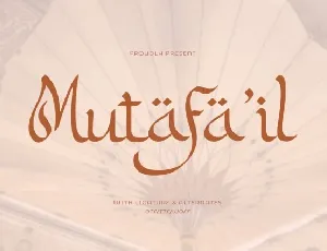 Mutafaâ€™il Typeface font