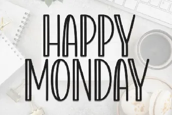 Happy Monday Display font