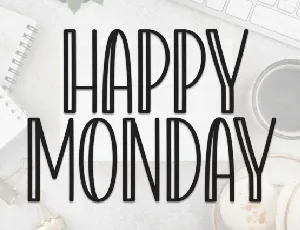 Happy Monday Display font