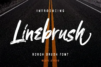 Linebrush font