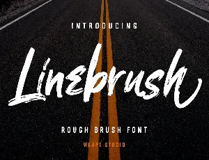 Linebrush font