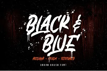 Black & Blue Brush font