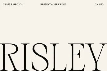 Risley font