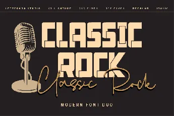 Classic Rock - Personal use font