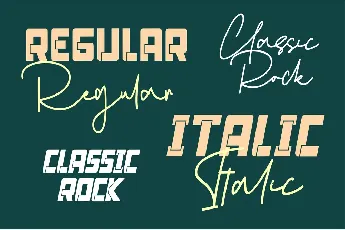 Classic Rock - Personal use font