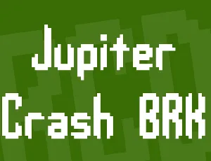 Jupiter Crash BRK font