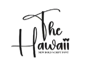 The Hawaii font