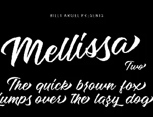 Mellissa Two font