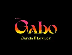 GarciaMarquez font