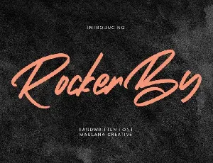 Rockerby Script font