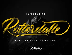 Rotterdalle Script font