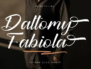 Daltomy Fabiola DEMO VERSION font