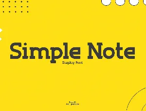 Simple Note font
