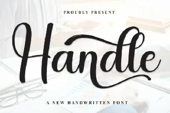 Handle Calligraphy font