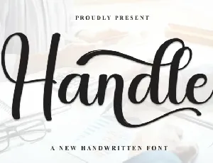 Handle Calligraphy font