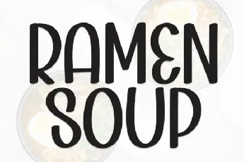 Ramen Soup Display font