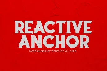 Reactive Anchor Serif Display Typeface font