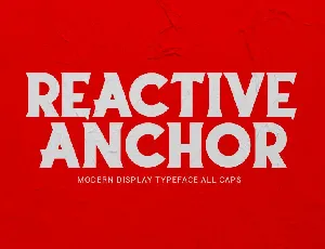 Reactive Anchor Serif Display Typeface font