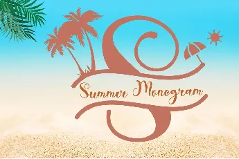 Summer Monogram font