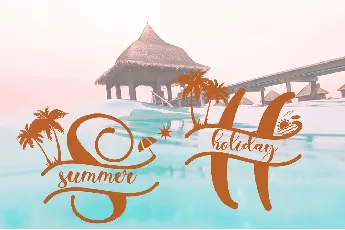 Summer Monogram font