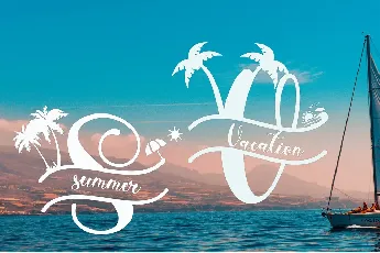 Summer Monogram font