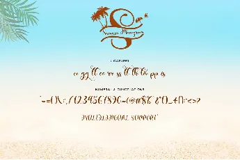 Summer Monogram font