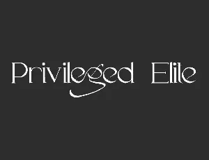 PrivilegedElite Demo font