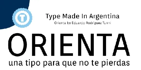 Orienta font