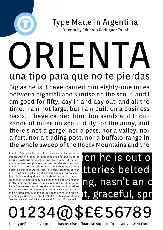 Orienta font