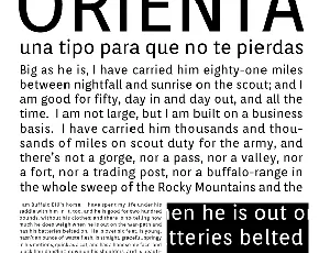 Orienta font