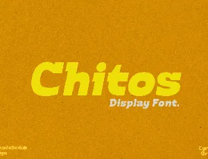 Chitos Demo font